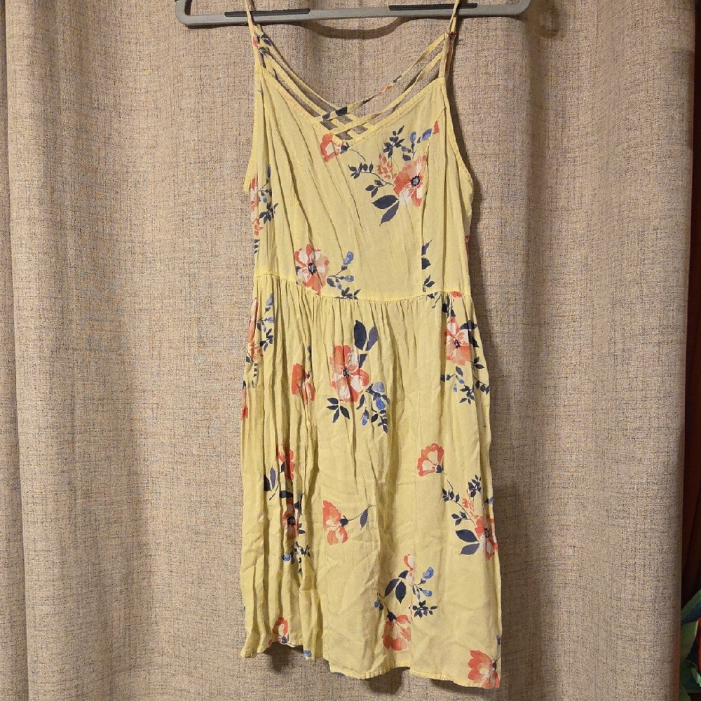 Heritage Yellow Floral Mini Dress